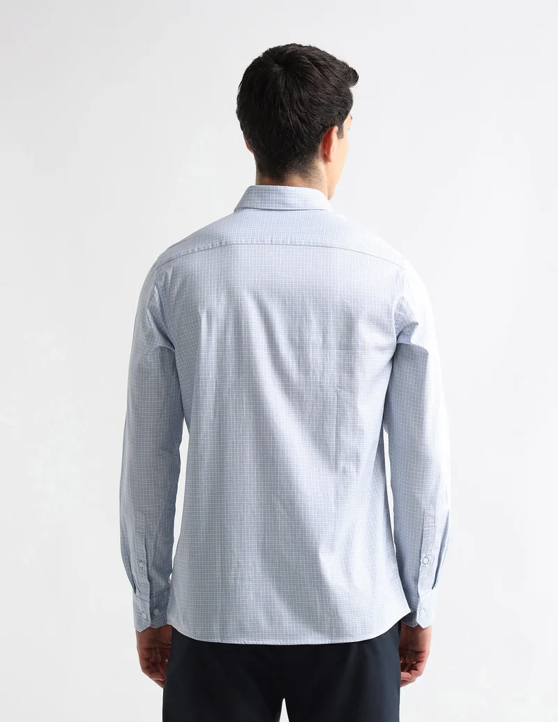 Arrow Blue Liberty Classic Regular Fit Originals Shirt for Men | Best Price UAE