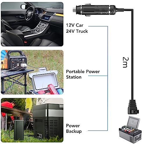 KFD DC Adapter Fridge Cigarette Lighter Car Charger for Alpicool ARB ICECO Setpower JoyTutus Rockpals Aspenora Ausranvik AstroAI Kalamera Portable Refrigerator Car Freezer Cooler Power Cord - Image 3