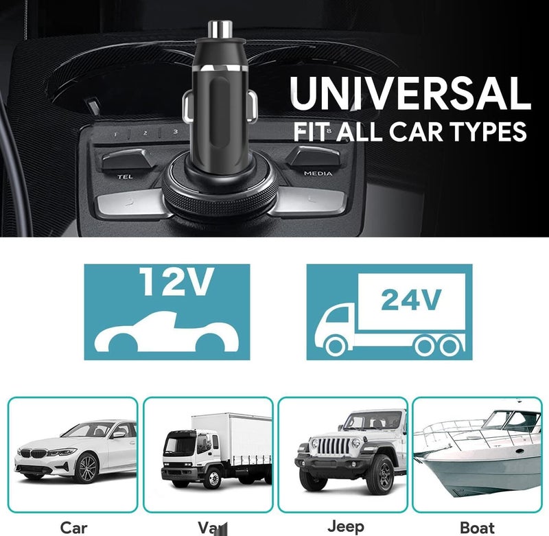 KFD DC Adapter Fridge Cigarette Lighter Car Charger for Alpicool ARB ICECO Setpower JoyTutus Rockpals Aspenora Ausranvik AstroAI Kalamera Portable Refrigerator Car Freezer Cooler Power Cord - Image 4