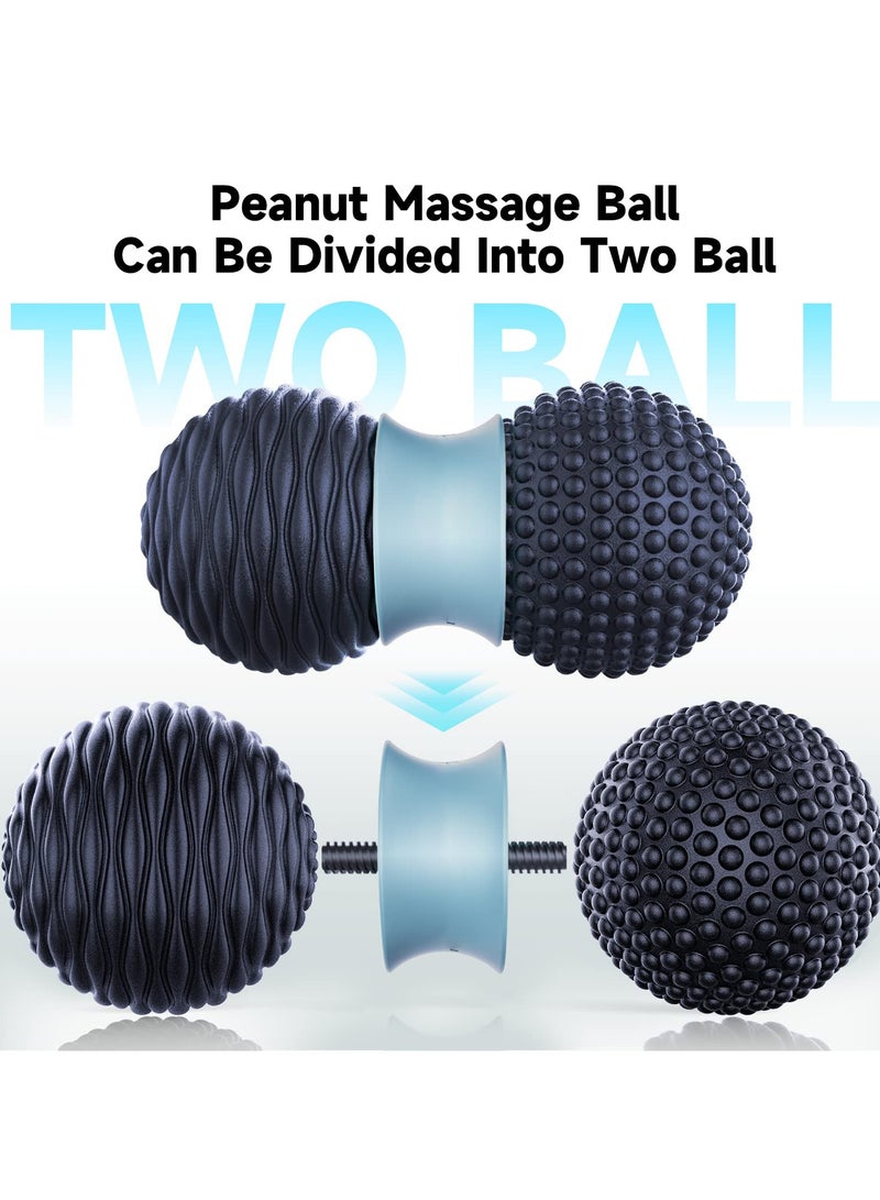 SOLARAE كرة تدليك الفول السوداني، كرة نقاط الضغط وكرة لاكروس للعلاج الطبيعي، أداة تدليك الأنسجة العميقة لتدليك نقاط الضغط، تدليك القدم، تخفيف العضلات، تحرير الأنسجة العضلية - Image 4