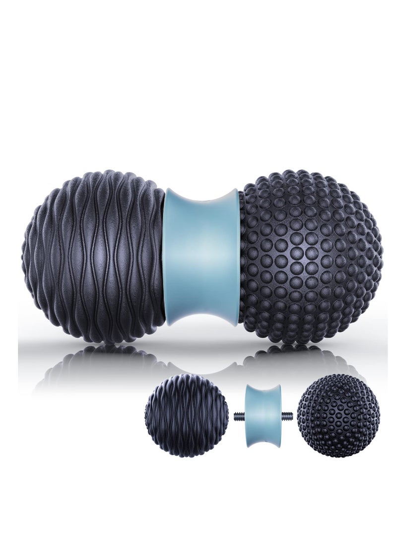 SOLARAE كرة تدليك الفول السوداني، كرة نقاط الضغط وكرة لاكروس للعلاج الطبيعي، أداة تدليك الأنسجة العميقة لتدليك نقاط الضغط، تدليك القدم، تخفيف العضلات، تحرير الأنسجة العضلية - Image 1