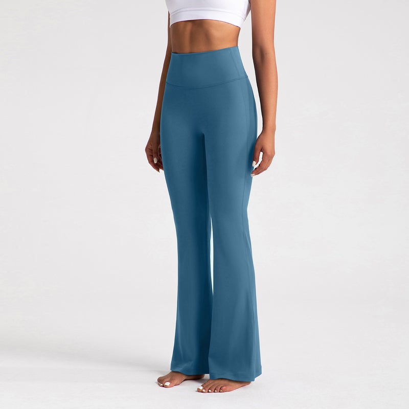2024 Womens High-Waist Slimming Yoga Flares Albumin albumin  - Image 3