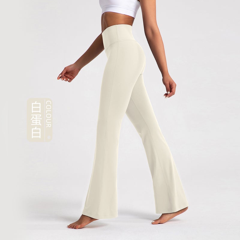 2024 Womens High-Waist Slimming Yoga Flares Albumin albumin  - Image 1