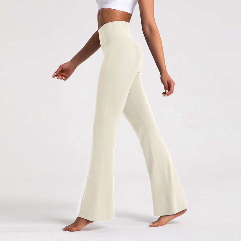 2024 Womens High-Waist Slimming Yoga Flares Albumin albumin  - Image 4
