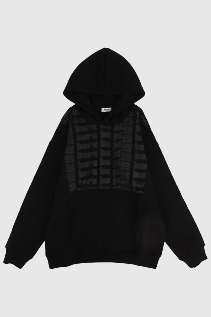 playmore Kids Unisex Black Printed Long-Sleeved Youth Hoodie - Image 1