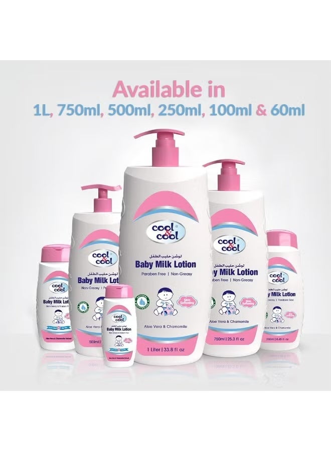 كول اند كول كول آند كول لوشن حليب للأطفال عبوة من ٢ حجم ٧٥٠ مل - Image 4