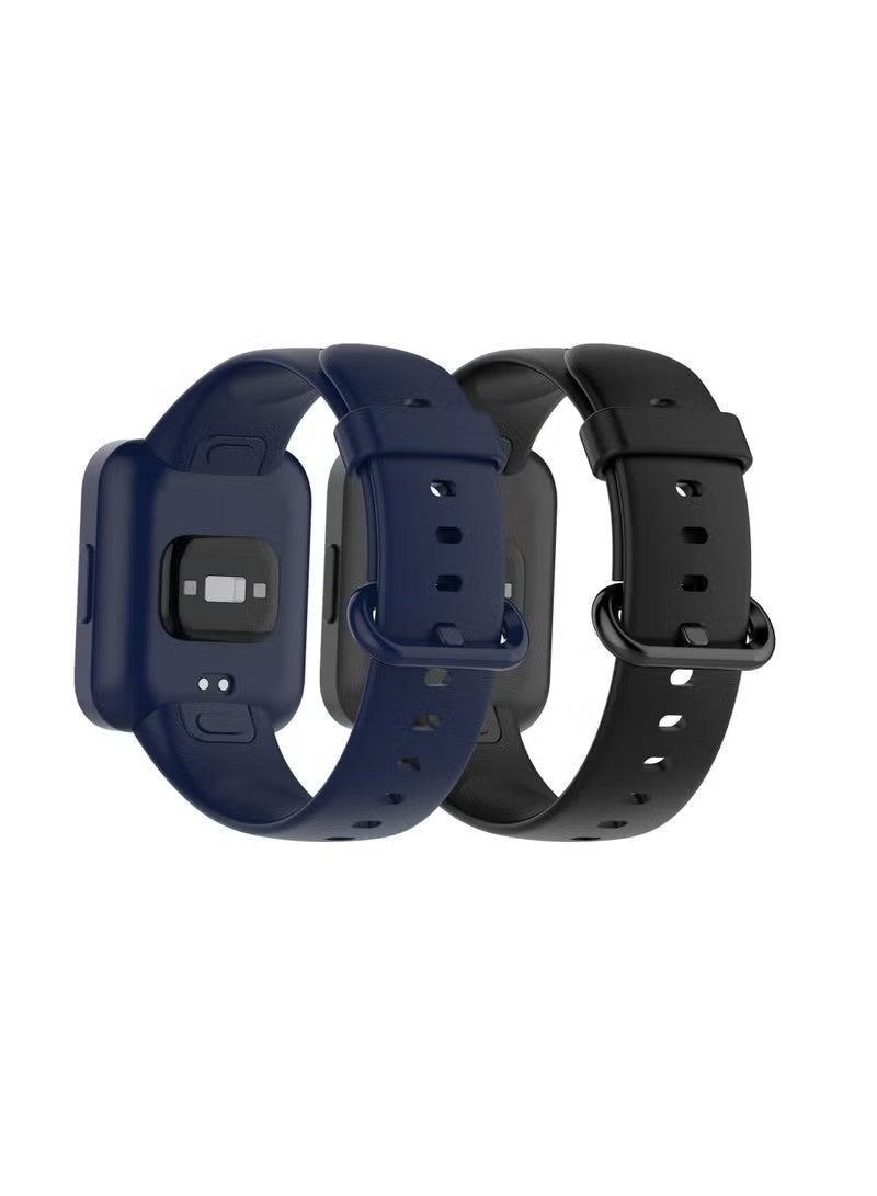 2 Straps Compatible with Redmi Watch 2 Lite & POCO Watch & Xiaomi Mi Watch 2 Lite Silicone Strap for Men, Women - Image 2