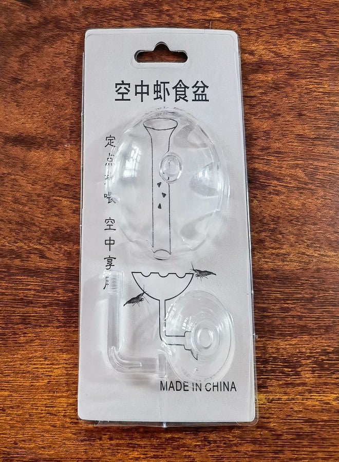 Bilindasly Acrylic Shrimp Feeding Dish Floral Shrimp Bowl Aquarium Transparent Feeder Container with Suction Cup for Aquarium Fish Tank - Image 3