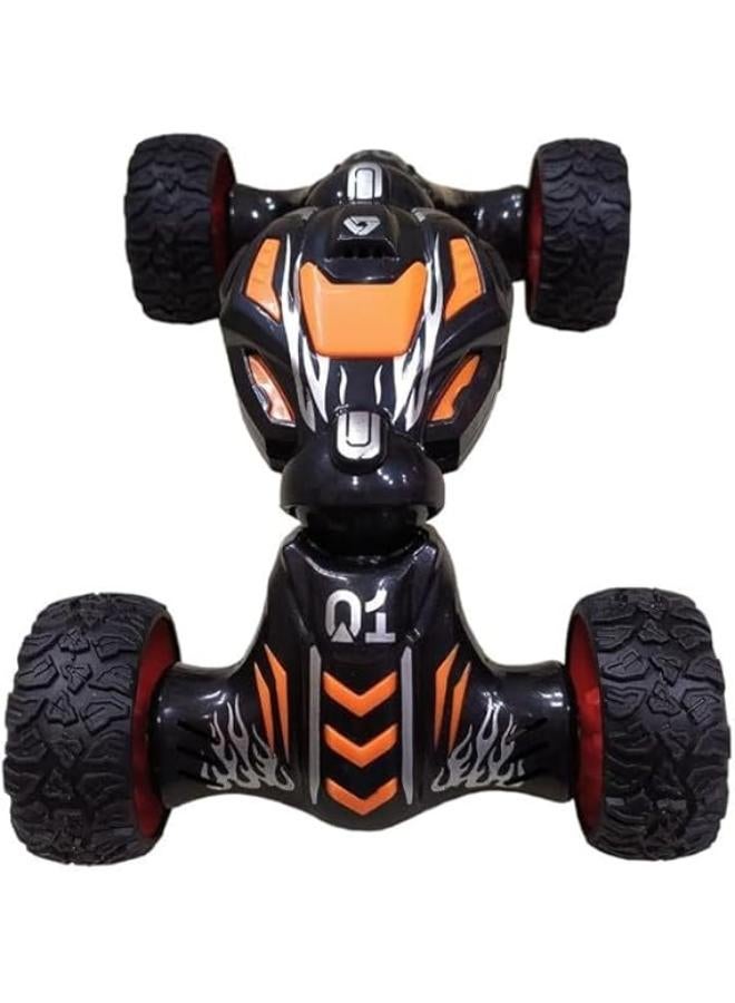 Pull Back Car Toy for Boys - Four Wheel Drive Off-Road Vehicle Inertial Drive, Gift for 3-6 Years Old Kids Black