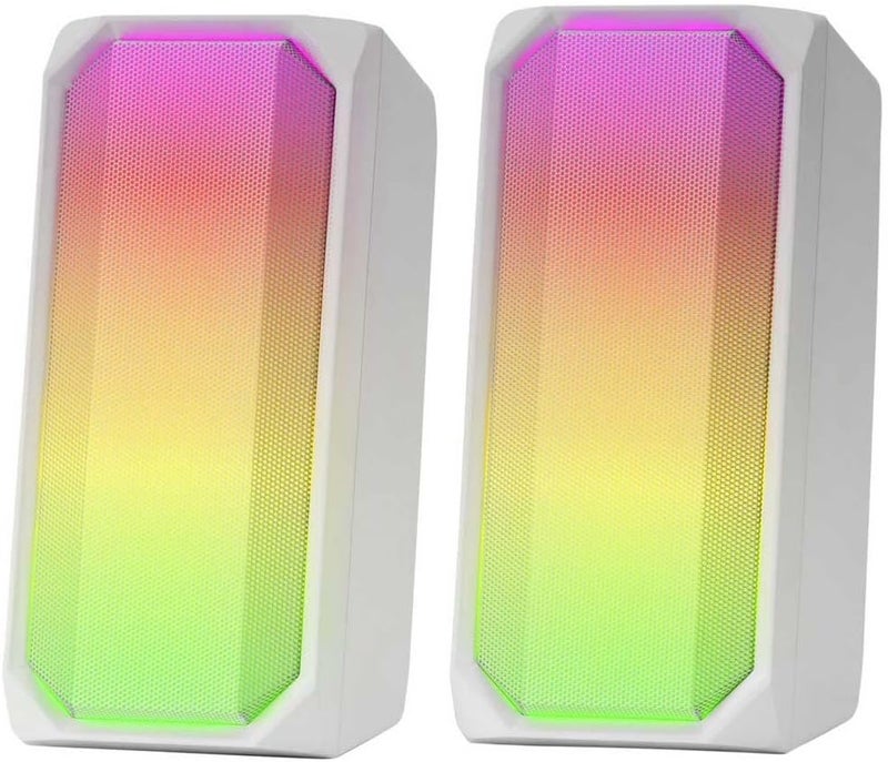 مارس_جيمنج Mars Gaming MSRGBW، مكبر صوت بلوتوث قوي بقوة 15 واط، RGB Full Mesh، مشغلان نشطان، أبيض - Image 2