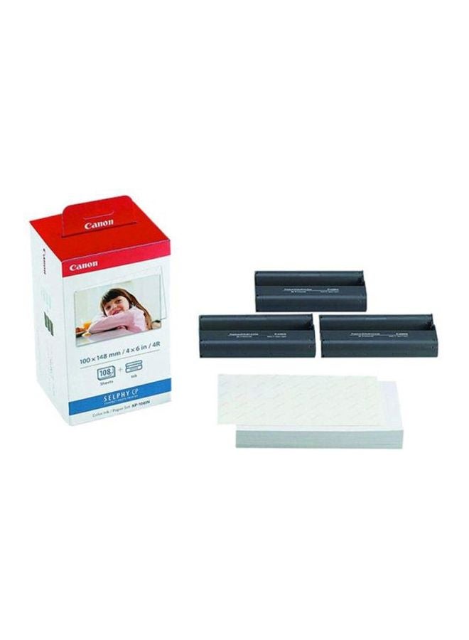 Toner Cartridge With Paper Set For Selphy CP Black/White