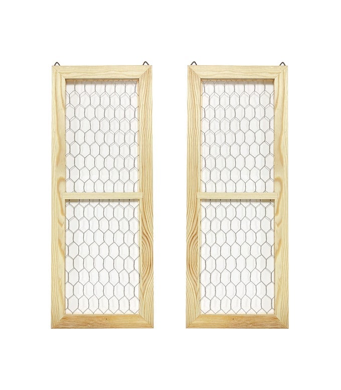 2 PACK CHICKEN WIRE WOOD FRAME UNFINISHED WOODEN FRAME FOR PHOTOESJEWELRY CRAFTING PROJECT OUTER 6 X 16 IN INTERIOR 43 X 14 IN