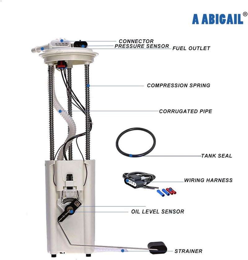 A ABIGAIL مضخة وقود كهربائية A ABIGAIL E3920M لسيارة شيفروليه S10 1996 و GMC سونوم V6 4.3L - Image 4
