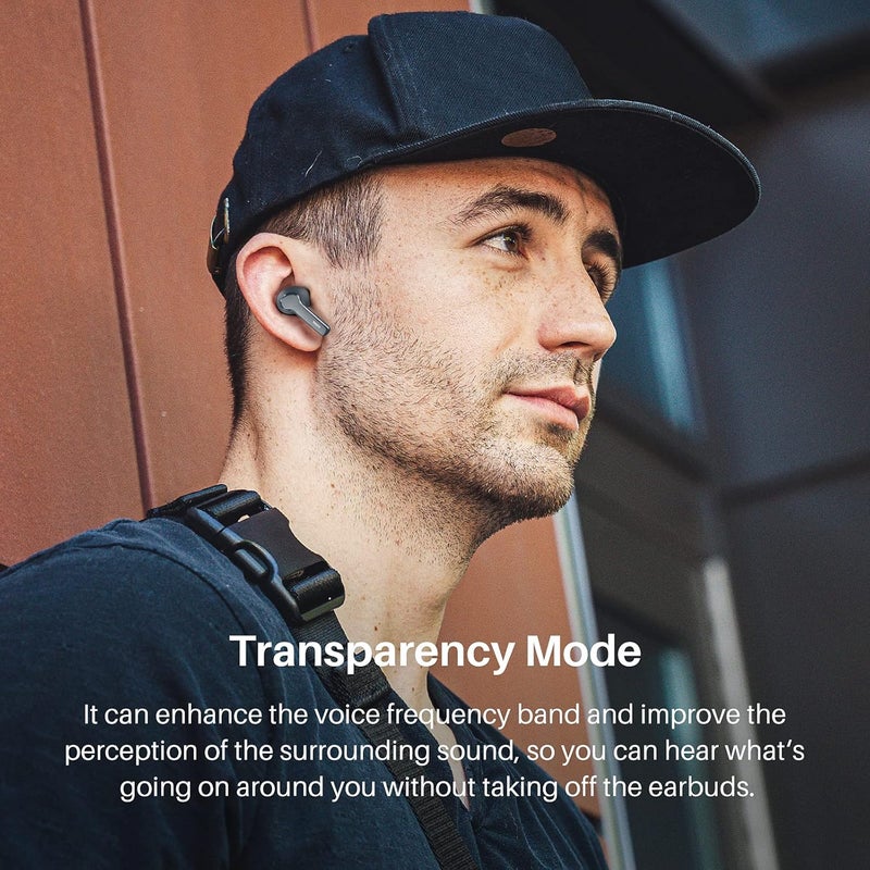TOZO NC2 Hybrid Active Noise Cancelling Wireless Earbuds, in-Ear Detection Headphones, IPX6 Waterproof Bluetooth 5.2 Stereo Earphones, Immersive Sound Premium Deep Bass Headset - Image 2