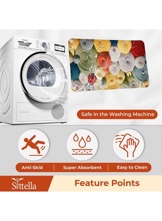 SITTELLA® 1 Piece Anti-Skid Water Soaking 3D Foam Print Bathroom Mat, Water Absorbent Mat (40x60cm) (Foam Print) - Image 4