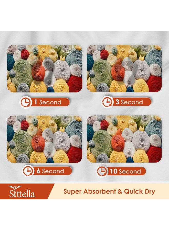 SITTELLA® 1 Piece Anti-Skid Water Soaking 3D Foam Print Bathroom Mat, Water Absorbent Mat (40x60cm) (Foam Print) - Image 5