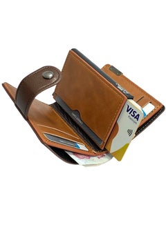 Classic Milano Classic Milano Faux Leather RFID Blocking Pop Up Wallet for Men and Women - Automatic Card Holder Wallet with Pop-up Design - Secure, Compact Credit Card Holder for Men - Stylish Wallet for Men & Women’s RFID Card Wallet  - Image 3