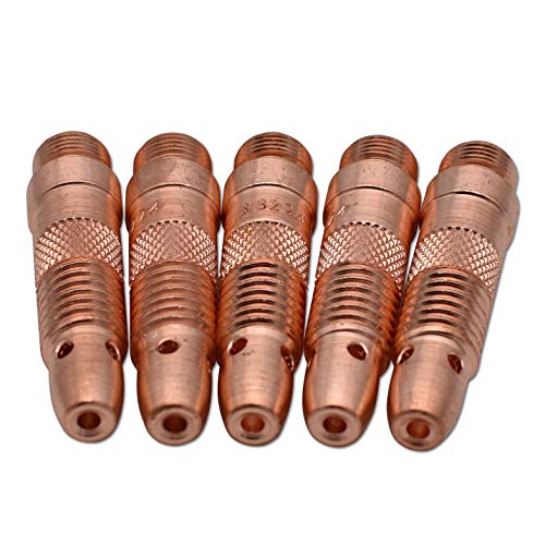GZTIGWELD 10Pcs Collet Body 10N32 (3/32") & Collet 10N24 (3/32") Consumables KIT for TIG Welding Torch 17, 18 and 26 - Image 2