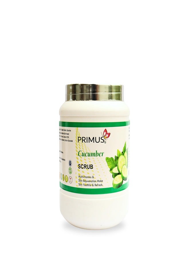 Primus Cucumber Massage Scrub Enriched with Multivitamins | Makes Skin Youthfull & Refreshing | Scrub For Cleansing Pores | 1 kg - Image 3