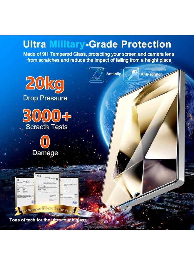 Glass 3 Pack Samsung Galaxy S25 Ultra Screen Protector, [9H Hardness][Touch Sensitive][Ultrasonic Fingerprint Unlock][Anti-Scratch][Bubble-Free], HD Tempered Glass Screen Protector for Samsung S25 Ultra 6.9 inch (Boxed, 3-Pack) - Image 5