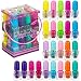 Expressions 24pc Scented Nail Polish Value Pack Shiny Glitter Shades Safe Colors - Image 2