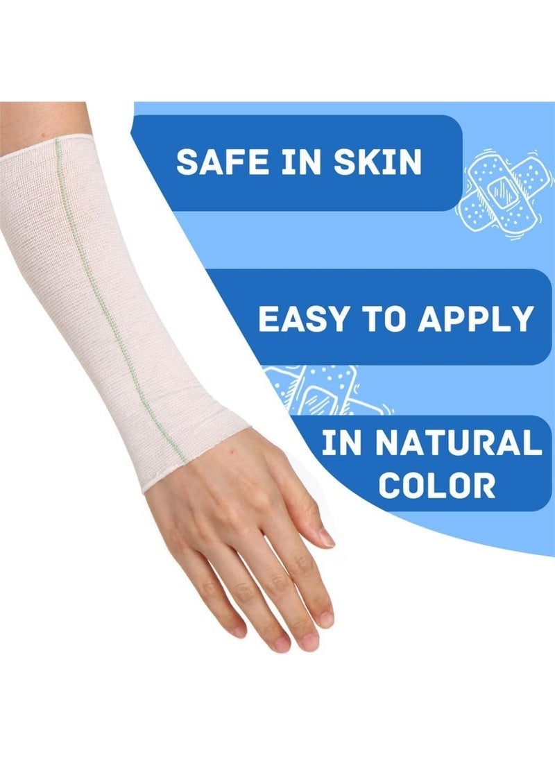 Arabest Elastic Sport Bandage 2 Inch x 32.8 Feet, Reusable Stretch Dressing Retainer for Arm, Knee, and Leg, Gauze Stockinette Tubing for Injury Recovery and Support - Image 4