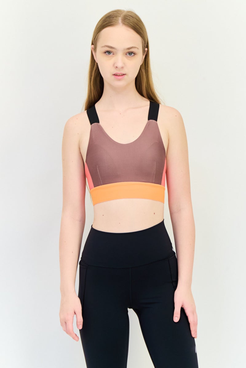 Only Play Women Sportswear Fit Sleeveless Training Sports Bra, Multicolor - Image 1