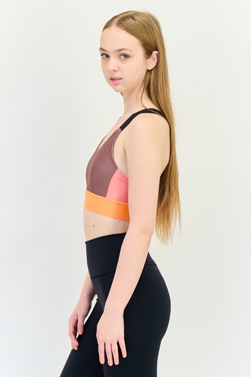 Only Play Women Sportswear Fit Sleeveless Training Sports Bra, Multicolor - Image 2