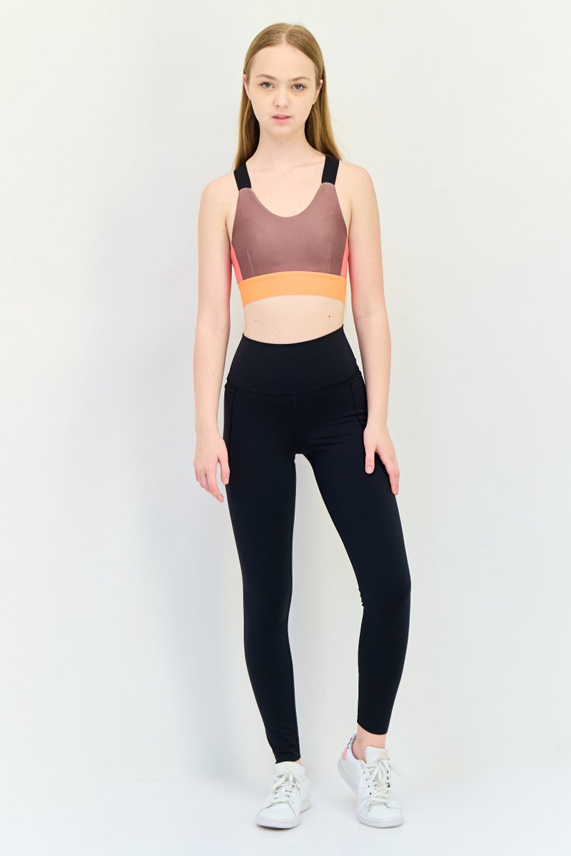 Only Play Women Sportswear Fit Sleeveless Training Sports Bra, Multicolor - Image 4