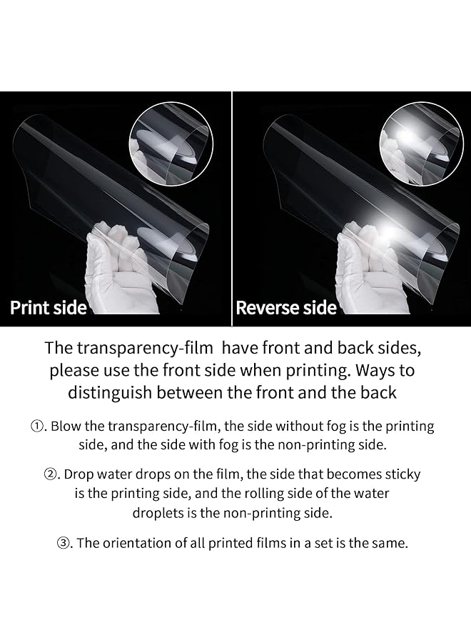30 Sheets Transparency Film Paper 8.5X11 Inches Transparent Film For Ink Jet Printer 100 Percent Transparencies Printing Transparent Film Sheets For Overhead Projector Silk Screen Printing