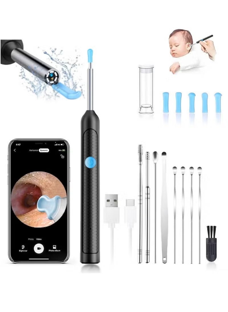 Generic Ear Wax Removal - 2000w HD camera with Camera Earwax Remover Tool with 9 Pcs Ear Set - Earwax Removal Kit with Light -With 6 soft silicone ear spoons - Ear Cleaner for iOS & Android  - Image 1