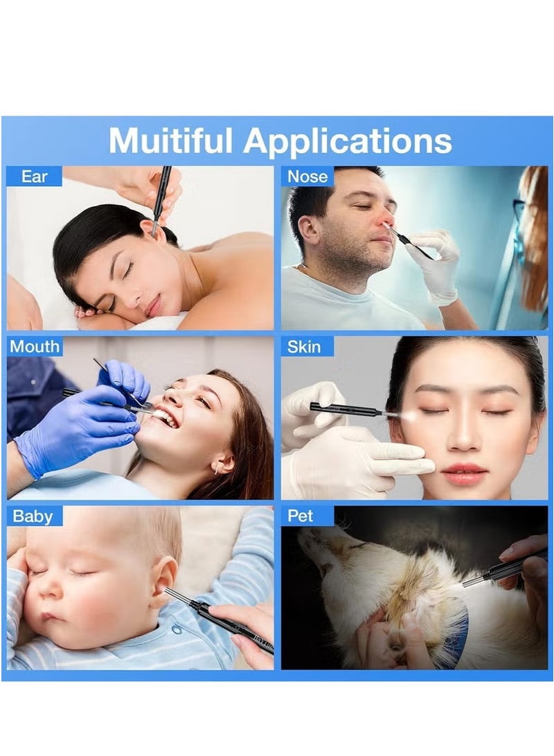 Generic Ear Wax Removal - 2000w HD camera with Camera Earwax Remover Tool with 9 Pcs Ear Set - Earwax Removal Kit with Light -With 6 soft silicone ear spoons - Ear Cleaner for iOS & Android  - Image 3