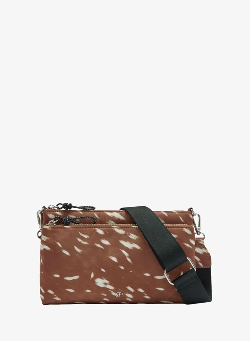 PARFOIS Nylon Printed Crossbody Bag