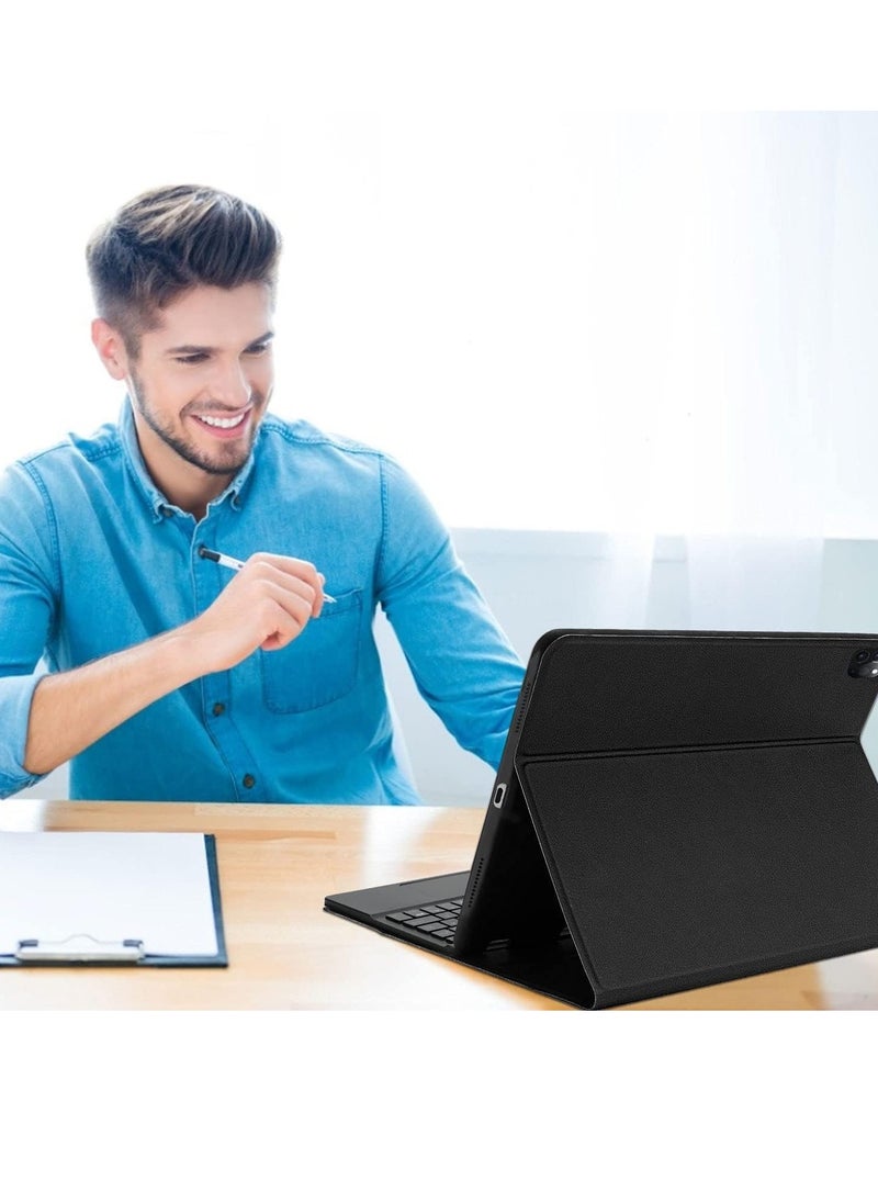 ELTRAZONE - New Keyboard Case Compatible for iPad Air 4th Generation, Detachable Wireless Bluetooth Trackpad Keyboard, Full Protection, Slim Folio Case with Magnetic Stand, Perfect for Work & Study - Image 1