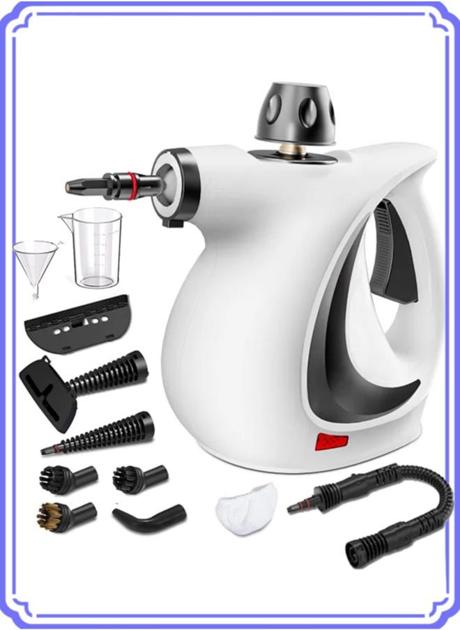 APEX Handheld Steam Cleaner for Home, Steamer for Cleaning, Multipurpose Portable Steam Cleaner with Safety Lock and 11 Accessory Kit to Remove Grime, Grease, More, Save Time and Effort  - Image 1