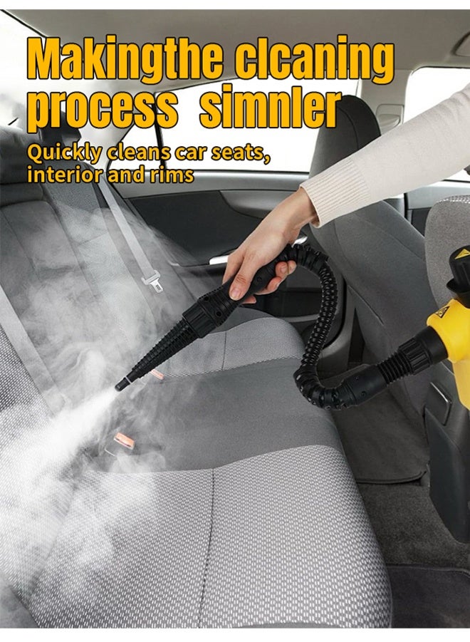 APEX Handheld Steam Cleaner with 9-Pieces Accessories,1000W High Pressure Temperature Steam Cleaner,247cm Power Cord,250ML Tank for Car, Grout, Kitchen, Furniture - Image 3