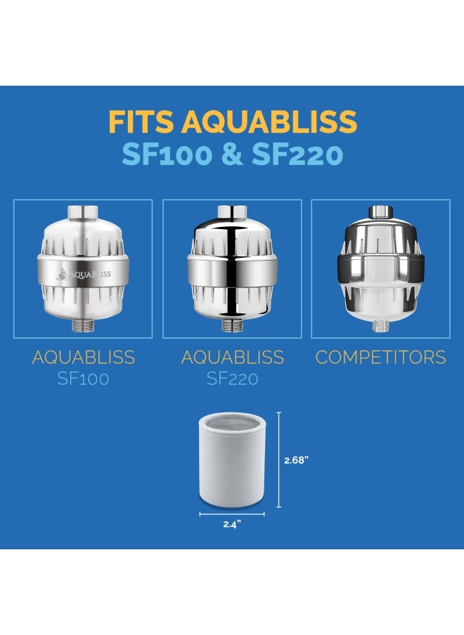 AquaBliss AquaBliss Replacement MultiStage Shower Filter Cartridge Longest Lasting High Output Universal Shower Filter Reduces Chlorine Toxins in SF220 or SF100 1Pack SFC220  - Image 5