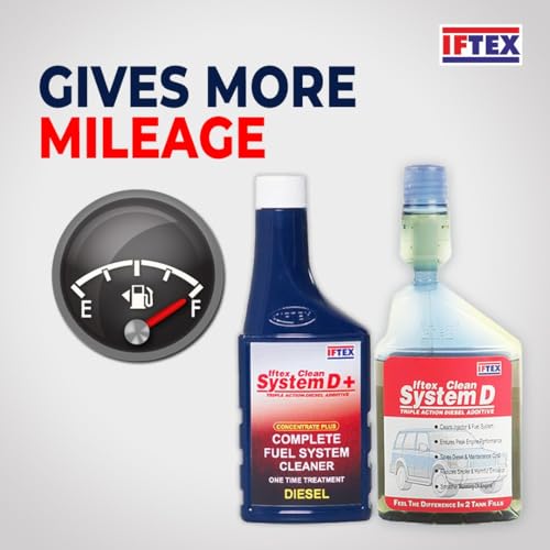 Iftex System D+ 300 ml and D 250 ml Diesel Additive/Injector Cleaner/Treats 350 L Diesel Cars and SUV's/Keeps Engine Clean from Deposit Builtup. Increases Fuel Economy, Pickup and Smoothness - Image 5