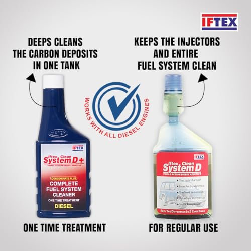 Iftex System D+ 300 ml and D 250 ml Diesel Additive/Injector Cleaner/Treats 350 L Diesel Cars and SUV's/Keeps Engine Clean from Deposit Builtup. Increases Fuel Economy, Pickup and Smoothness - Image 2