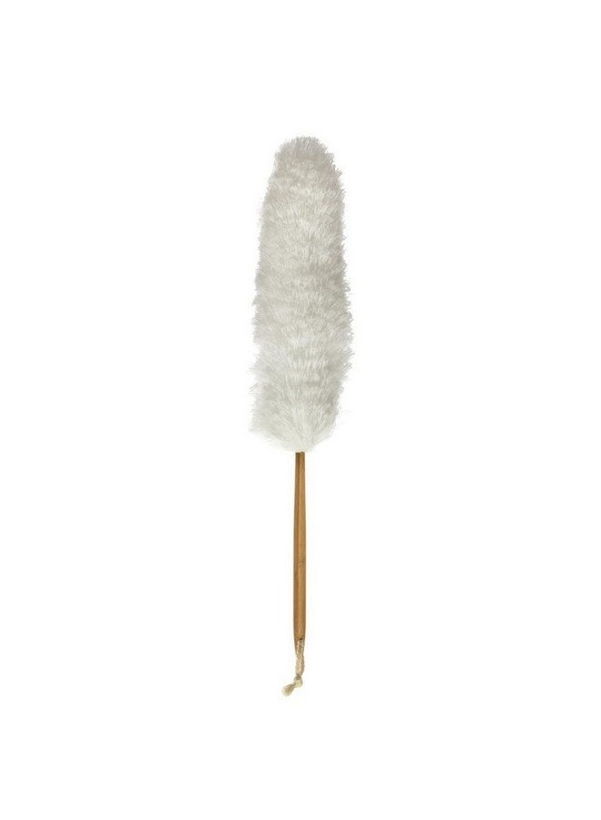 Five Simply Smart Wood & Clean Microfiber Duster with Bamboo Handle White and Brown 71 x 5 x 12 cm 141373 - Image 1