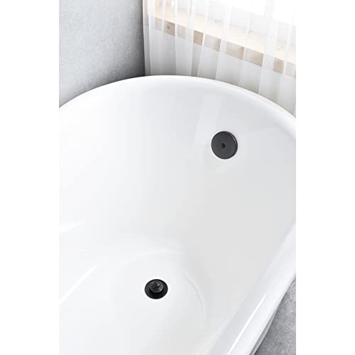 Anpean Brass Bathtub Drain Kit, Lift and Turn Tub Drain Kit with Overflow Faceplate, Oil Rubbed Bronze - Image 2