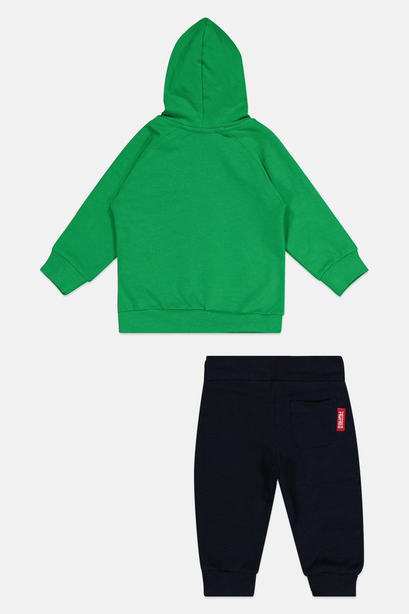 Guru 99 Toddlers Boy 2 Pcs Graphic Print Long Sleeve Tracksuit , Multicolor - Image 2