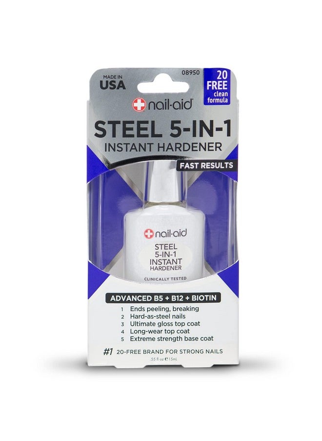 Nail-aid - Steel Instant Hardener Clear 0.55 Fluid Ounce - Image 1