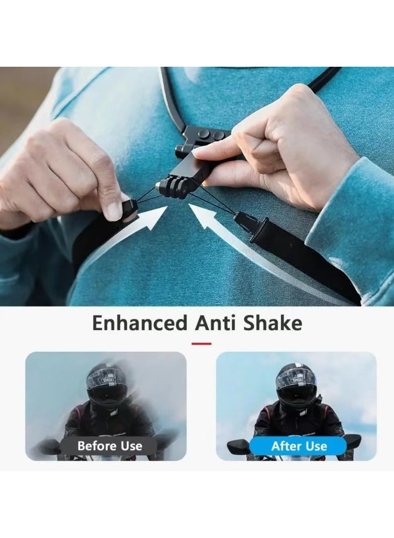 Neck Mount for Phones, Cell Phone Holder Stand Hanging on Neck POV/Vlog Selfie Hand Free Necklace Phone Strap Video Recording for iPhone 15 14 13 12 Series Android Phones  - Image 3