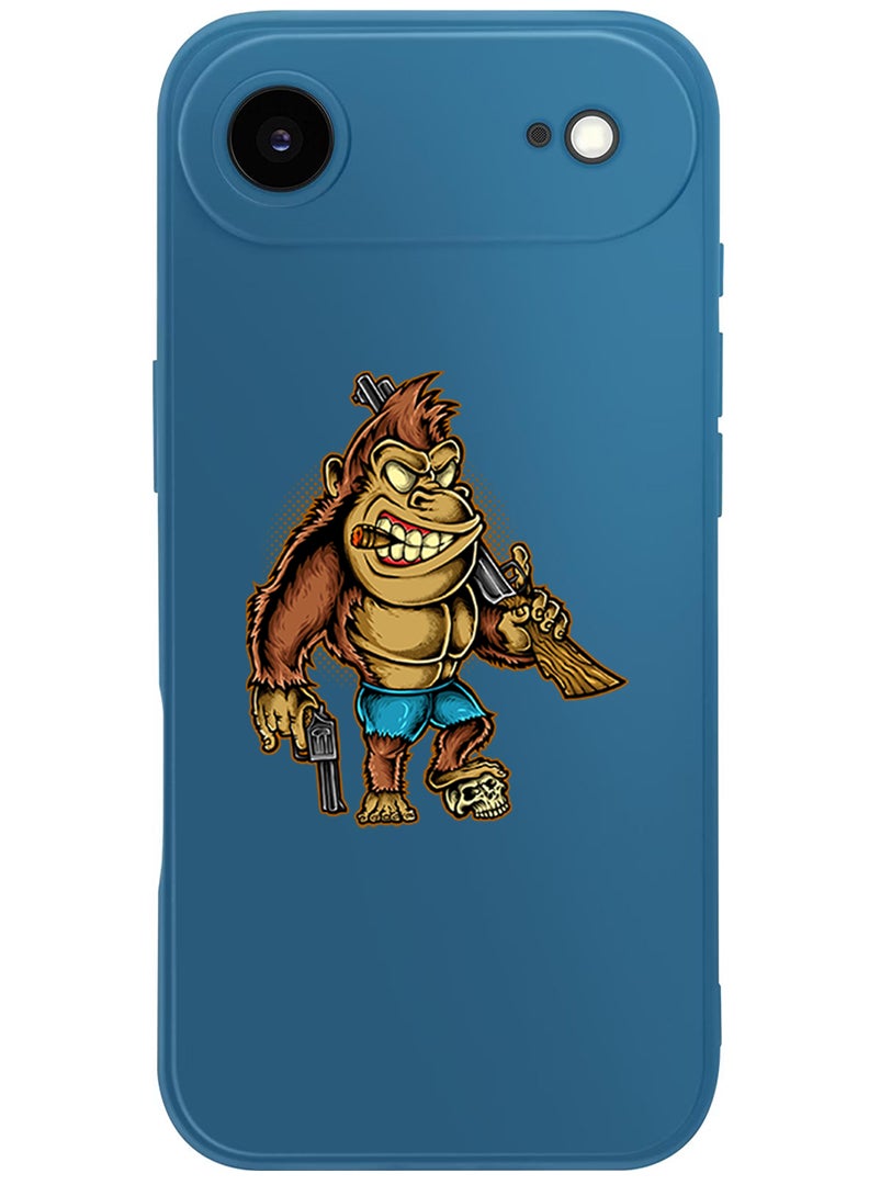 Theodor Protective Slim Fit Case Liquid Silicone Cover with Full Body Protection Anti-Scratch Shockproof Case For Apple iPhone 17 Air (Blue) Killer kong - Image 1