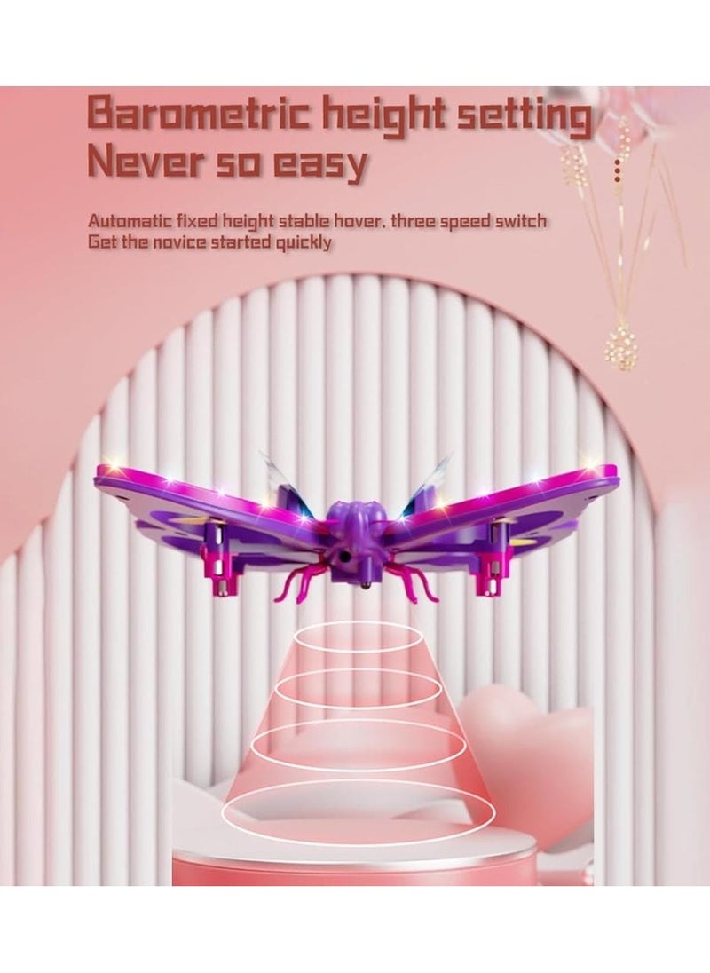 null - Butterfly RC 4-Axis Drone with Remote Control – High-Precision 360° Flip, Stable Flight, Easy Control for Kids & Beginners, Mini Quadcopter Aircraft with LED Lights, Indoor & Outdoor Flying Fun - Image 1
