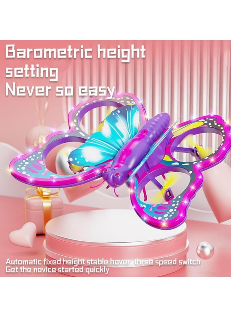 null - Butterfly RC 4-Axis Drone with Remote Control – High-Precision 360° Flip, Stable Flight, Easy Control for Kids & Beginners, Mini Quadcopter Aircraft with LED Lights, Indoor & Outdoor Flying Fun - Image 1