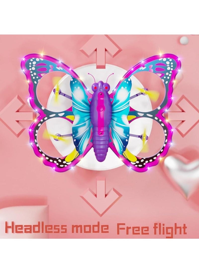 null - Butterfly RC 4-Axis Drone with Remote Control – High-Precision 360° Flip, Stable Flight, Easy Control for Kids & Beginners, Mini Quadcopter Aircraft with LED Lights, Indoor & Outdoor Flying Fun - Image 1
