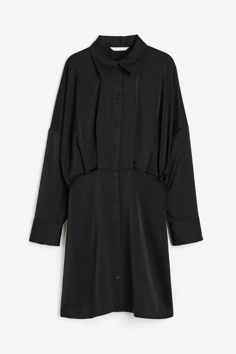 H&M Satin shirt dress