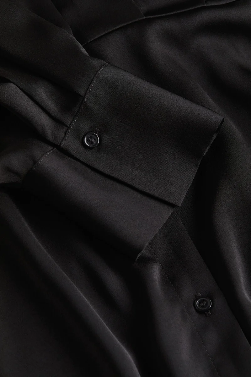 H&M Satin shirt dress
